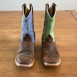 Boys Anderson Bean Boots size 1 Blue/Green